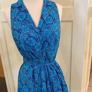 Evan Picone cotton faux wrap sundress